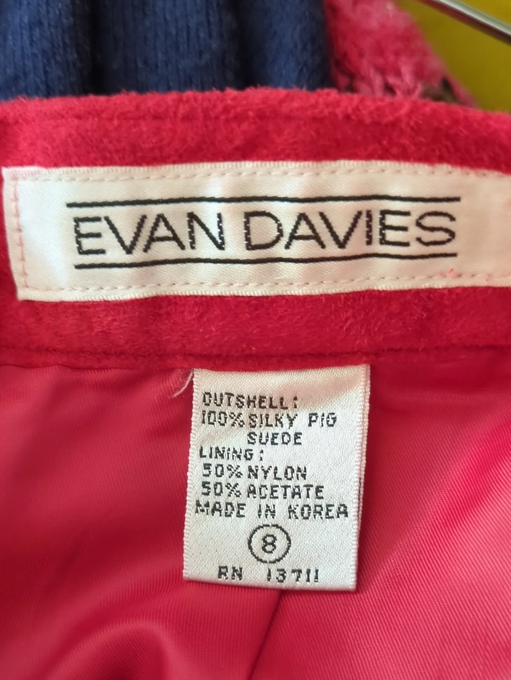 Evan Davies elegant red
